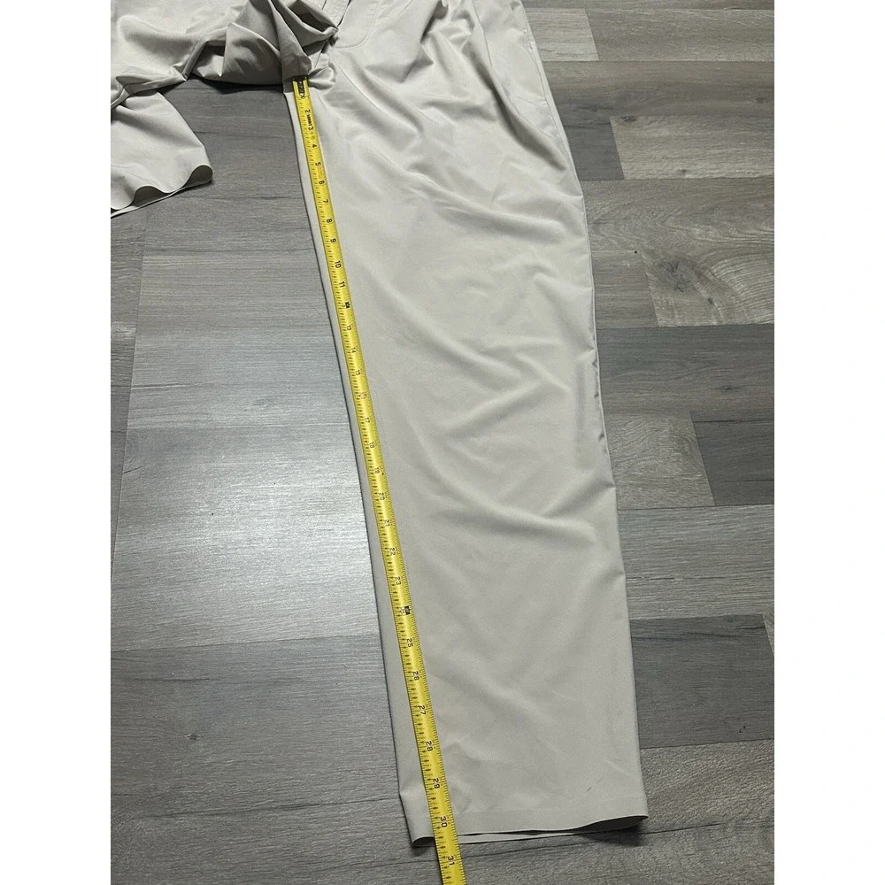 Athleta Skyline Pant II Womens 12T Brownstone Beige Lightweight Belted - Picture 12 of 13